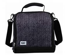 Built Sac Ã dÃ©jeuner Isotherme avec Design Â« The Professional Â», Polyester PEVA, Noir, 18.5 x 24 x 26 cm