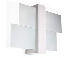 1 lampe murale Sollux Lighting FENIKS en bois - Couleur : blanc