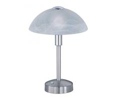 Trio Leuchten 525790107 Lampe de table, Métal, 4 W, Nickel Mat