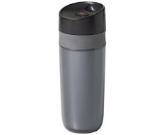 Oxo 11148300MLNYK Tasse de Voyage 440ml Gris, Acier Inoxydable, 8,89 x 7,62 x 21,59 cm