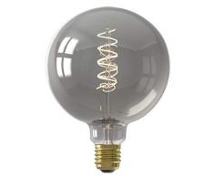 Ampoule à filament E27 G125 LED 2100 K très chaude intensité variable finition titane 4 W E27/ES 240 V