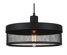 Lussiol 250652 Suspension, MÃ©tal, 40 W, Noir, Ã¸ 36 x H16 cm