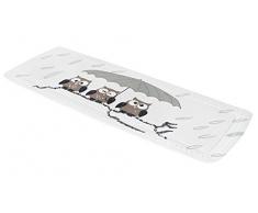 Kleine Wolke 5370271001 Tapis de Baignoire Hibou 36x 92 cm en Taupe, PVC, 40x30x10 cm