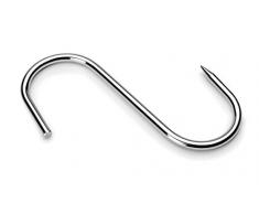 LACOR 39043Â âÂ Crochet Boucher 12Â cm 1Â Embout (6Â Pcs), Couleur Gris