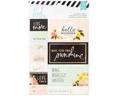 American Crafts Heidi Swapp mémoire Planner Calendrier Stickers 2/Feuilles, Acrylique, Multicolore