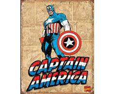 Poster Revolution Captain America RÃ©tro Panneaux Plaque de Ãtats-Unis Neuf S2512