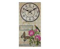 GMMH Horloge Murale Horloge de Cuisine Antique Paris Nostalgie XXL en Bois 60Â x 30Â cm