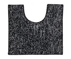 Sealskin Tapis de Bain Contour WC, Coton, Noir, 50Â x 45Â x 3Â cm