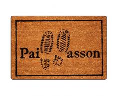 tapis dÃ©co paillasson 40x60 cm coco pas