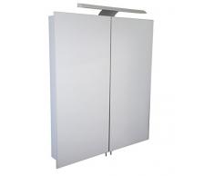 Croydex Stick n Lock Fixation Simple Barre de Cabine de Douche télescopique Extensible avec Tube de 22 mm, Aluminium, Métal, Silver, 70 x 60 x 11.8cm
