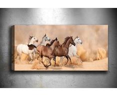 Bonamaison Peinture sur toile, multicolore, 30 x 90 cm - Conçu et fabriqué en Turquie