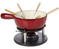 Baumalu 385052 Service à Fondue Savoyarde Fonte Ãmaillée Coloris Rouge