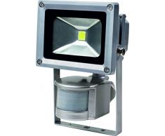 as-Schwabe 46977 Spot LED alimenté par énergie solaire Avec détecteur de mouvement Convient en extérieur ou sur un chantier 10 W