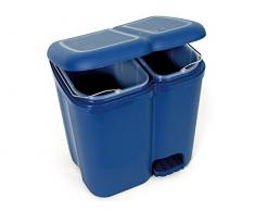 Moneta Tont Poubelle à Pédale Tri Sélectif 13+8 litres