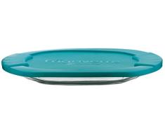 Bormioli 1663029 Assiette Plate avec Couvercle Ã 27 cm, Verre, Transparent