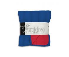 Elegant, Plaid Matelassé Double-face rouge/royal, 130x155cm