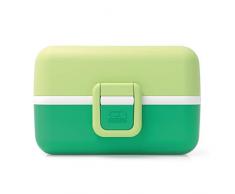 monbento - MB Tresor Vert Apple Lunch Box Enfant - Boite bento Repas ou goÃ»ter 3 Compartiments - sans BPA - Durable et sÃ»re