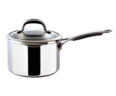 Meyer Select Casserole avec Couvercle, Acier Inoxydable, ArgentÃ©, 20 cm