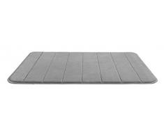 Wenko 23107100 Tapis de Bain, Polyester, Gris Clair, 80 x 50 x 0,1 cm