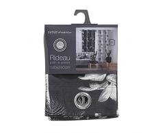 coton dintérieur rideau a oeillets 140x240 cm coton cocoty anthracite