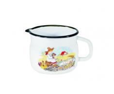 KRÃGER MGR12 Casserole Gänsekind 12 cm, Ãmail, Blanc