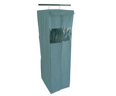 MSV 189 Housse penderie Non-tissée 50 x 38 x 130 cm, 100% PVA, Bleu/Gris