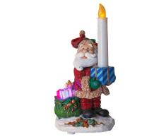 Star 990-71 PÃ¨re NoÃ«l avec bougie LED Ã piles DÃ©coration de table 24 x 12 cm