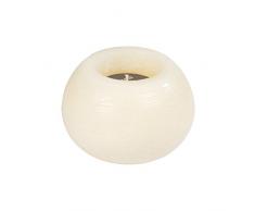 HOMEA 6BPB006EC Bougie Boule Paraffine Ecru 12x12x8 cm
