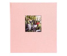 Goldbuch Bella Vista Album Photo Ã dÃ©coupes, Lin, rosÃ©, 30x31 cm