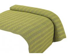 highams 100% coton tissÃ© CÃ¢ble en tricot Lit Couvre-Lit Vert pommeÂ âÂ 125Â x 150Â cm