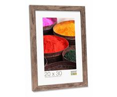 Deknudt Frames S45RH3 Cadre Photo Moulure Bloc Bois Brun 15 x 30 cm