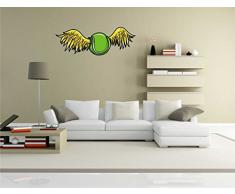 pinkelephant Autocollant Mural Sport 054 â Balle de Tennis avec des Ailes â Sticker Mural â 70 cm x 25 cm