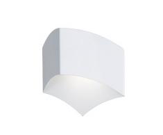 Wofi 4340.01.06.0000 Applique Carre 1 Lumière G9 Blanc 33 W 22,5 x 18,5 cm