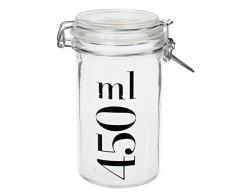 Totally Addict KA1624 Bocal clapet, Verre, Transparent, 0,45 litres