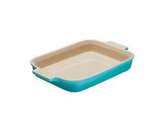 Le Creuset, Plat Rectangulaire en CÃ©ramique, 17 x 26 cm, Pour 4 Portions, Turquoise
