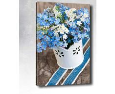 Bonamaison Peinture sur toile, multicolore, 70 x 100 cm - ConÃ§u et fabriquÃ© en Turquie