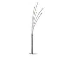 WOFI 3537.05.01.6000 Lampadaire, MÃ©tal, Integriert, 24 W, Silber, H: 185 cm x B x L: 59 cm