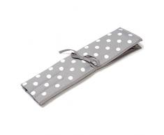 Hobbygift Valeur rempli Ã Tricoter Broches Rouleau de Cas, MÃ©lange de Coton, Gris, Spot