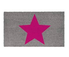 SHOE-MAX YH 101974 Big Star Paillasson Motif Ã©toile Rose 44Â xÂ 74Â cm 2,1Â kg