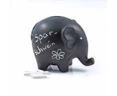Pajoma 20261Â Ã©lÃ©phant avec Craie Tirelire en cÃ©ramique, Hauteurâ¯: 16Â cm