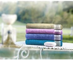 Santens Serviette de Toilette OHRA Pivoine 50100, Coton, 50x100 cm