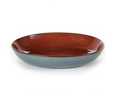 Assiette Ã pÃ¢tes Ã 23,4 x h 4,5 cm - rust & smokey blue