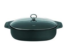 Fissler country / Cocotte en aluminium, avec revÃªtement antiadhÃ©sif et couvercle en verre, passe au four (4,0Â l, Ã 26 cm)