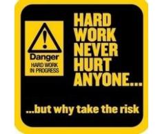 Boxer Gifts Dessous de Verre Inscription Hard Work