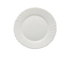 BORMIOLI ROCCO 6181503 ebro plat Fruits, 20 cm, verre opale, blanc - Lot De 6