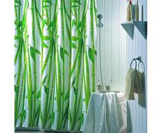 MSV 140122 Bambou Rideau de Douche Polyester Multicolore 180 x 200 cm