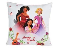 FUN HOUSE 712813 Coussin carré, Lamboa Imprime, Blanc, 35 x 35 x 15 cm