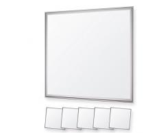 5x LEDVero 60x60 Panneau Ultraslim de LED dimmable - 36W, 3000lm, 4500K Plafonnier encastré avec clips de montage et transformateur EMV2016 dimmable - blanc neutre