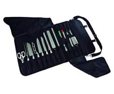Arcos Trousse Couteaux - Trousse Couteaux to 17 piÃ¨ces - 100% Polyester 520 x 920 mm - Couleur Noir (Couteaux Non Inclus)