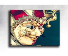 Bonamaison Peinture sur toile, multicolore, 50 x 70 cm - Conçu et fabriqué en Turquie